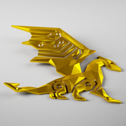 3D Dragon Rendering Design by Sifa Lovely Design