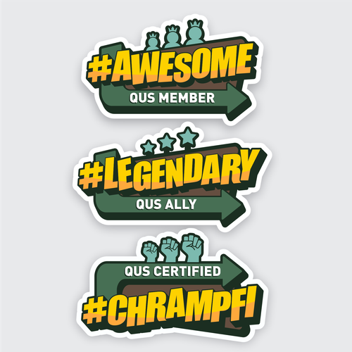 Laptop Stickers for IT Department Design by PeaceIdea!