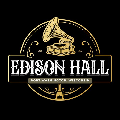 コンペ「Edison Hall needs a phonograph-inspired logo」のデザイン by Vic People Studioさん 