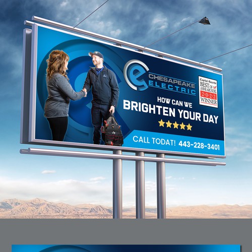 Chesapeake Electric Billboard Design by Creative AAA