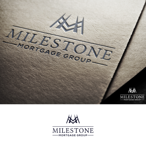 Milestone Mortgage Logo Design by Besign studio