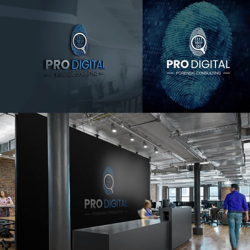 Pro Digital Forensic Consulting logo refresh Design by X-DNA