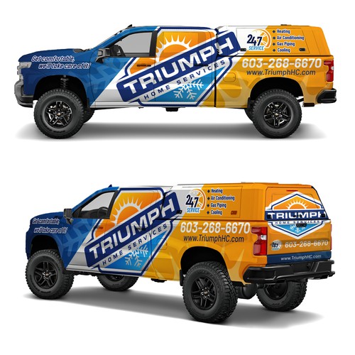 Hvac truck wrap Design by N_D