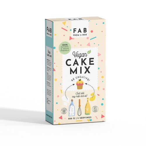 cake mix box Design by MKaufhold