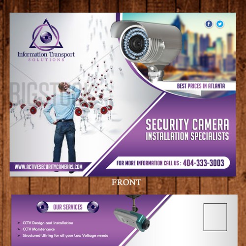 security cameras flyer