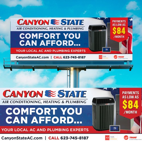 Design An Eye-Catching Billboard For An HVAC Company Design von 4rtmageddon™