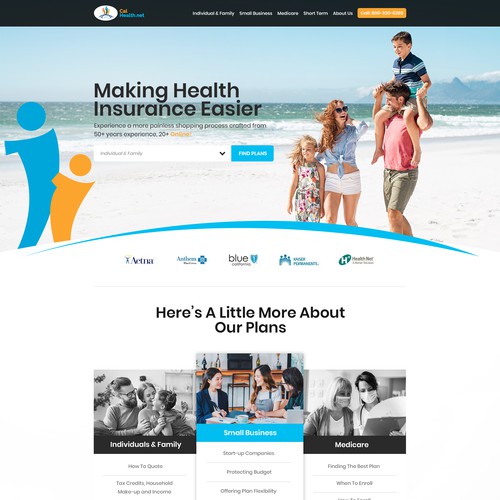 Design Established health insurance website in need of creative and original re-think di Maddy Creative