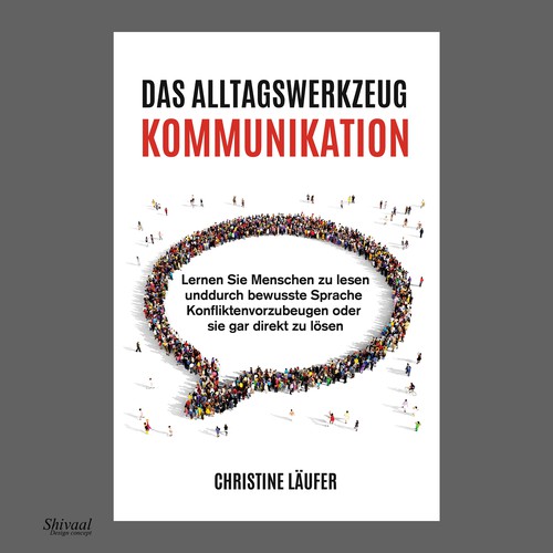 A novel cover on the subject of communication, which appeals to a young educated target group Design by Shivaal