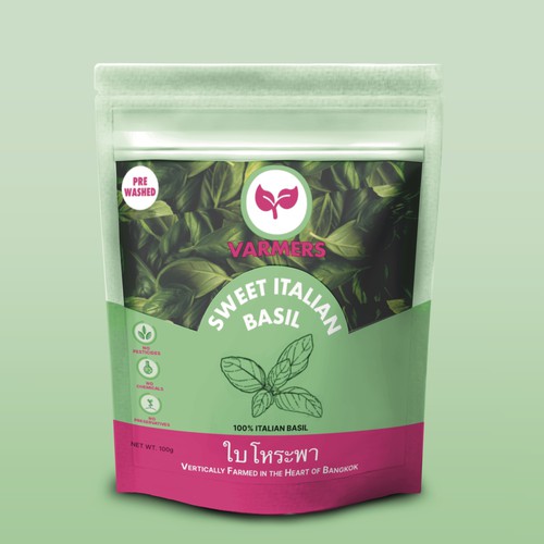 Designs | A bag of Italian Basil! For Varmers - vertical farmers ...