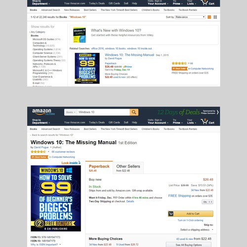 Create a *UNIQUE and BOLD Cover* for a Computer Book on Windows 10 (ebook and paperback) Design by OneDesigns