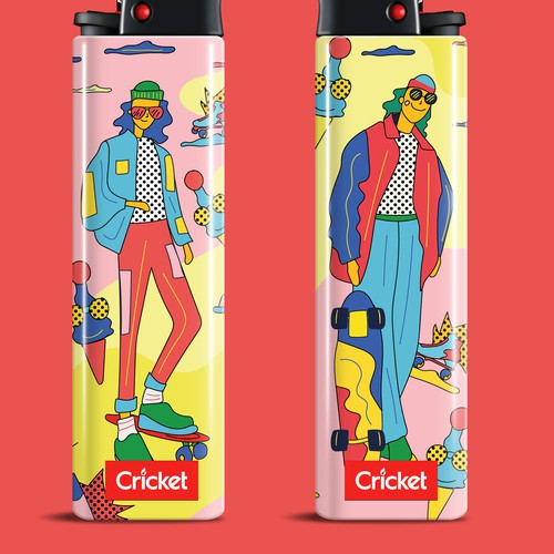 Create illustrations for a limited collection of Cricket Lighters (Multiple Winners) Design by Nicolás Duque