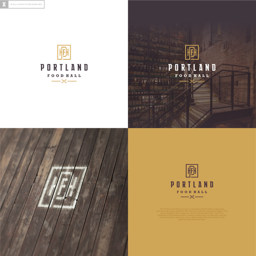Portland Food Hall Logo & Outdoor Signage Design by artsigma