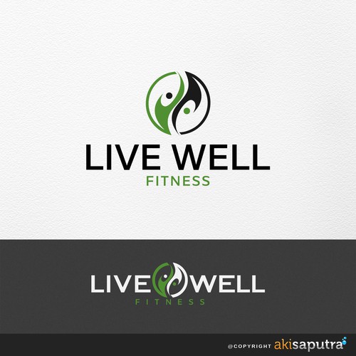 Create a logo for a start up fitness comply company!! Live Well Fitness