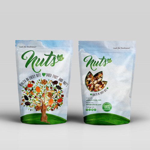 dry fruits packaging design