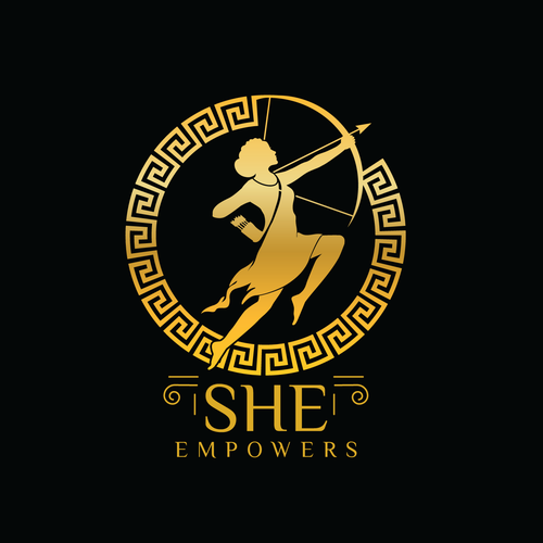 SHEempowers - luxurious design of a woman preferrably in some kind of a circle to appeal to women professionals Design by Nag Creative