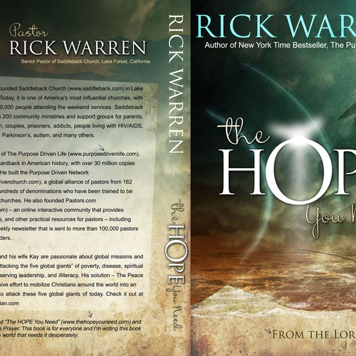 Design Rick Warren's New Book Cover Design by Sherman Jackson