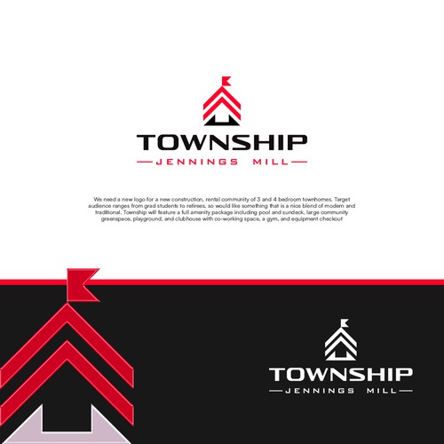 Logo design for new construction rental community of high-end townhomes Diseño de Wajahat_designs