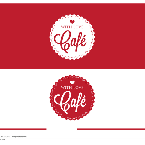 Logo for With Love Café Design by SAOStudio