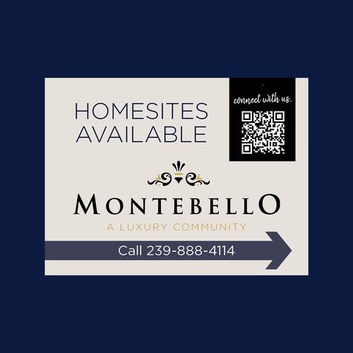 Upscale and Sophisticated New Homes for Sale - Signage Design by SoftSkills
