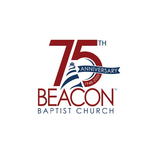 Designs Beacon Baptist Church 75th anniversary logo Logo design contest