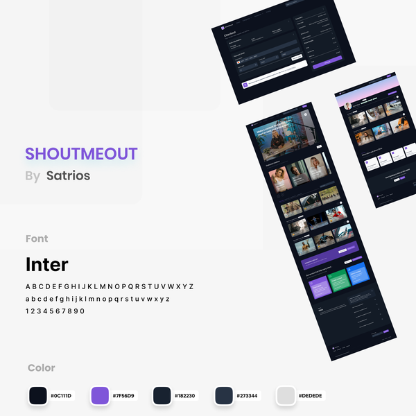 Landing and Dashboard for video ecommerce