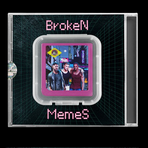 The Decay of America Except it's Hilarious and Aesthetic. (Broken Memes Album Cover) Design by Dasha Misha Zot