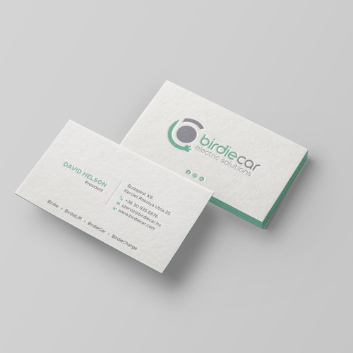 business card for company called birdie Design by Taaiebah