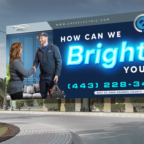 Chesapeake Electric Billboard Design by DEZIGNWAY