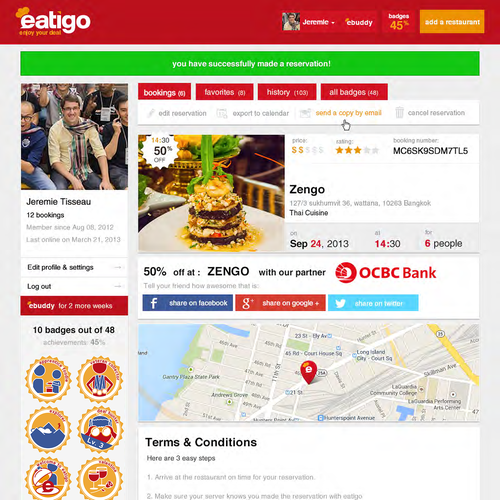 Design 10 badges/icons for eatigo & win full badge 1-on-1 project!! Design by j.m