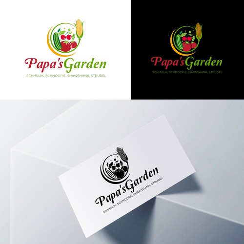 Fun garden logo for our kids to honor grandpa Design by Web Hub Solution