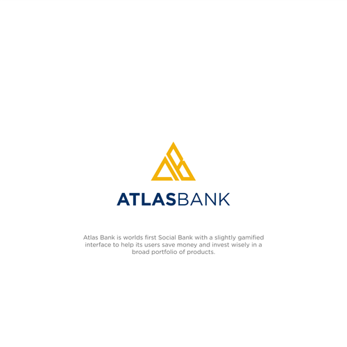 Logo for Atlas Online Bank. Design by 71Z Dezign