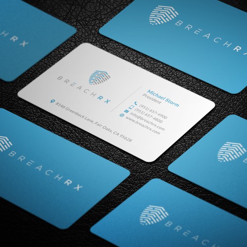 Professional B2B Card for Cyber Security Software Company Design von Galaxiya