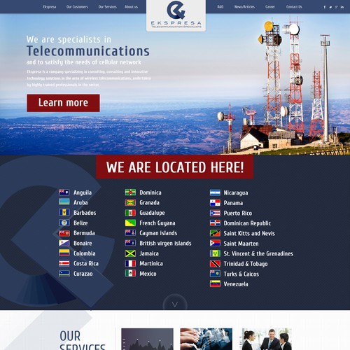 Parallax Website Design Wanted for Ekspresa Diseño de DezignLAB