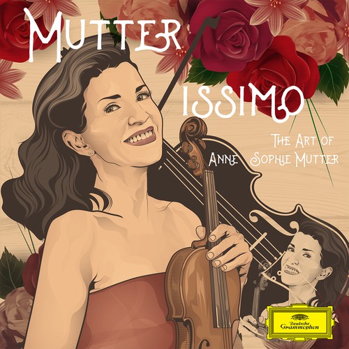 Illustrate the cover for Anne Sophie Mutter’s new album デザイン by pentoolist