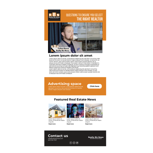 Real Estate Marketing Newsletter Design by Jdesigner21