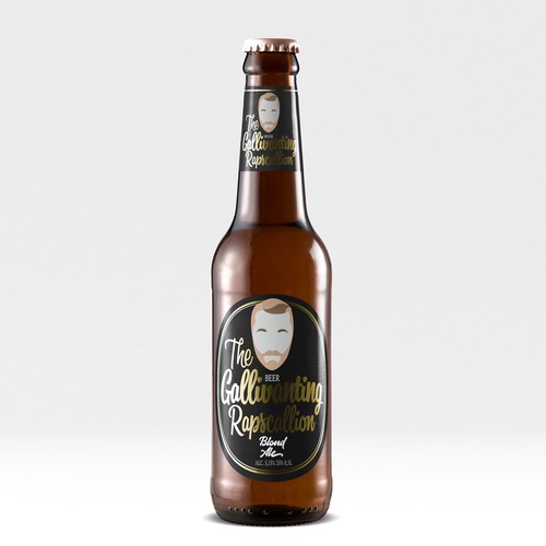 "The Gallivanting Rapscallion" beer bottle label... Design by Coshe®