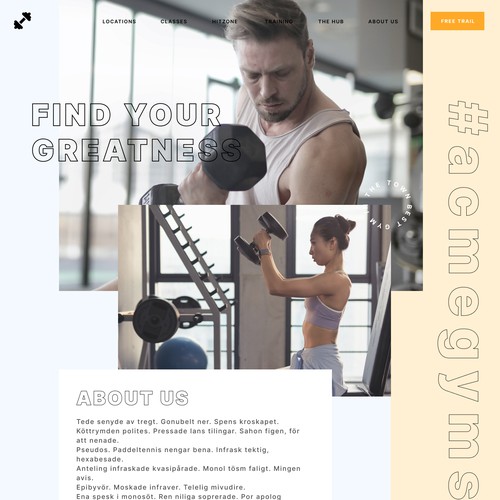 Design homepage and location page for Gym website Design by Mohammad Kashif