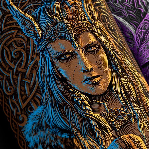 Valkyrie | Mead Label design