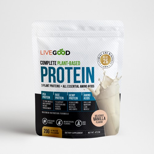 ***GUARANTEED PRIZE*** - LABEL DESIGN for Protein Powder -*****NEW***** Design by SRAA