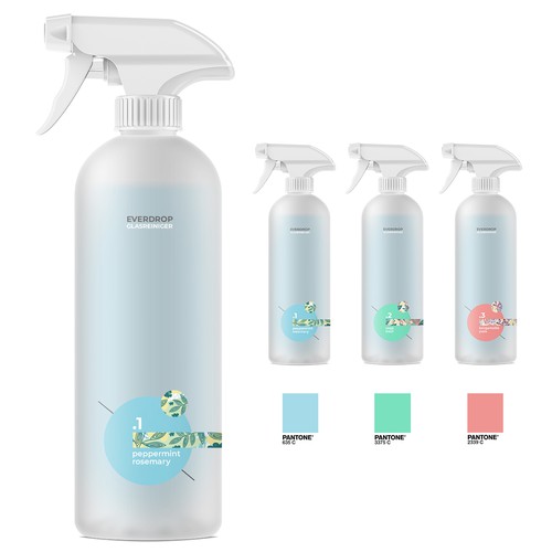 Diseño de Premium Spray Bottle and Packaging for Cleaning Supplies de gs-designs