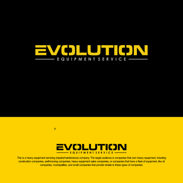 Design by Designers.co™ titled "Create a masculine-inspired logo for a growing heavy equipment service company"