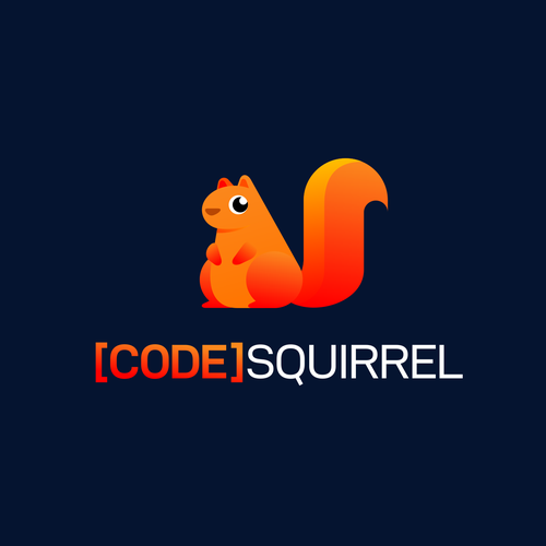 Playful and professional squirrel logo for a software development company Design by illergo