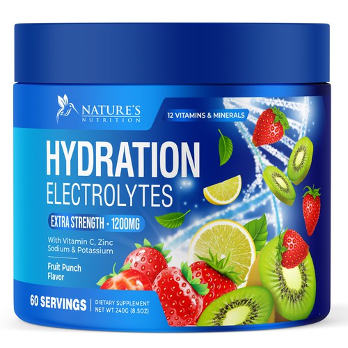 Hydration Electrolytes Design Needed for Nature's Nutrition Design by UnderTheSea™