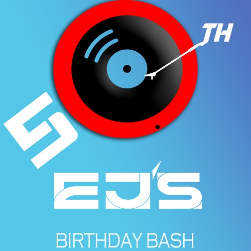 We need a logo for my friend EJ's 50th birthday bash Design by Brahianx