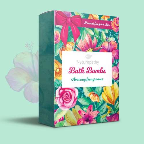 Design a Gift Package for Naturopathy Bath Bombs Design von Daria V.