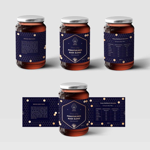 Honey Label Design Design by Adela Design