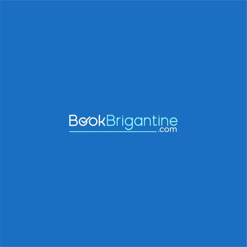 BookBrigantine.com Simple Vacation Rental Logo Design by GraphCulture⭐