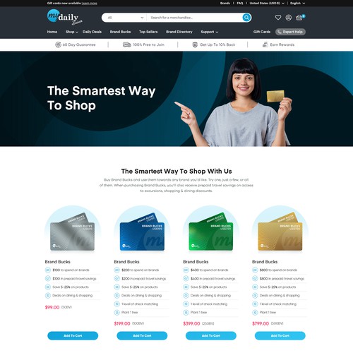 Revamp our e-com website! Design by OMGuys™