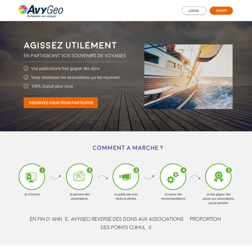 Landing page design contest entry by NS66