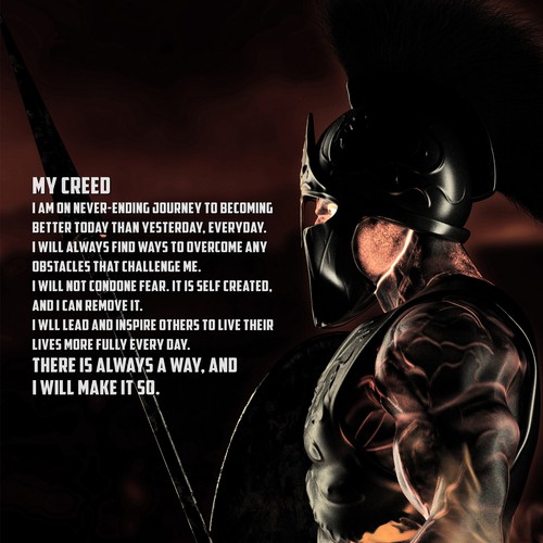 My Creed - Spartan Warrior Design por Ditra